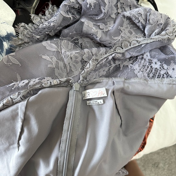 FP - Light purple lace long sleeve romper - Picture 7 of 8